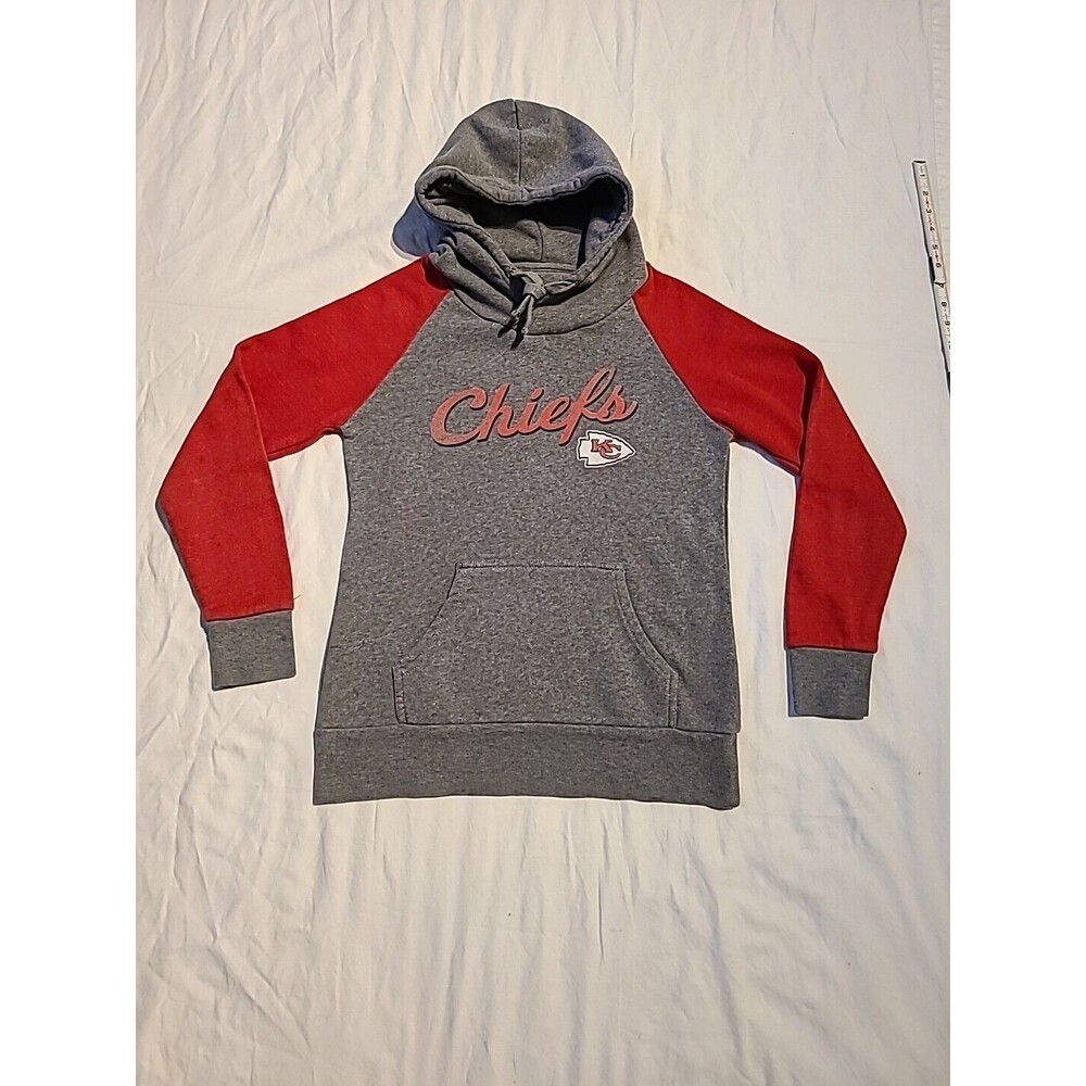 NEW FANATICS WOMEN NFL KANSAS CITY CHIEFS HOODIE SWEATSHIRT RED -SM